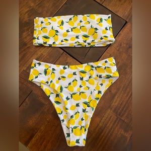 Lemon Print Two-Piece